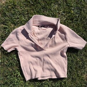 Zara Light Pink Crop Top